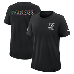 Women's 2025 NFL Crucial Catch Tri-Blend Dri-FIT T-Shirt - Las Vegas Raiders