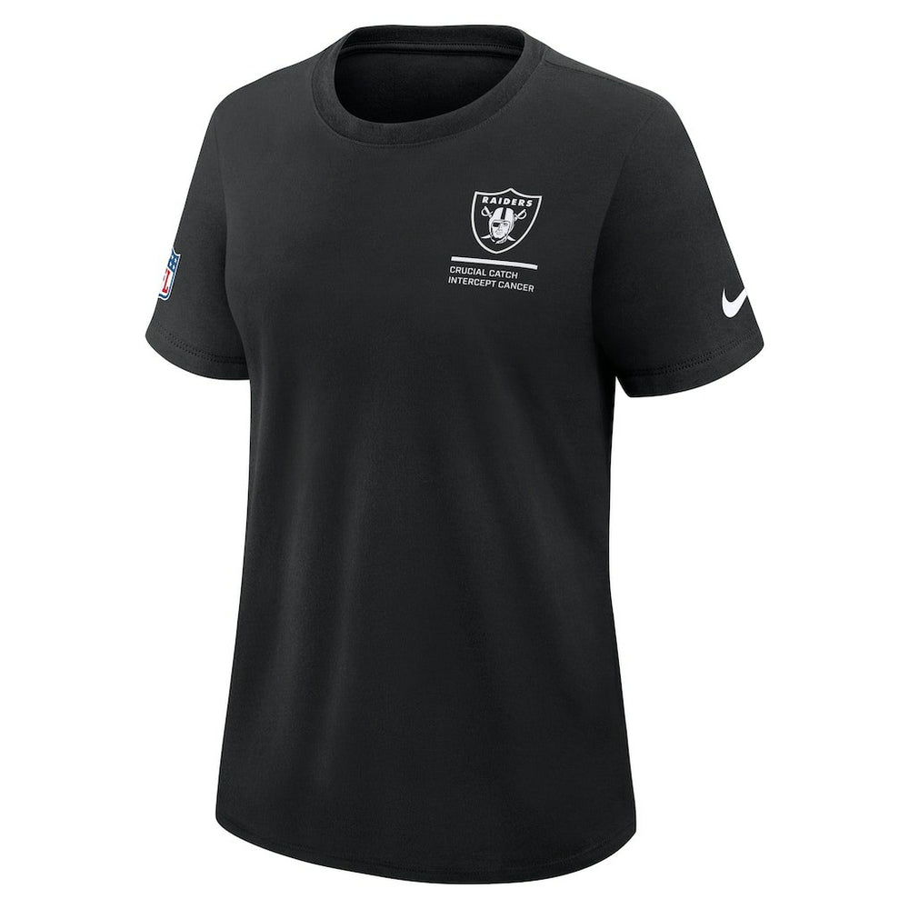 Women's 2025 NFL Crucial Catch Tri-Blend Dri-FIT T-Shirt - Las Vegas Raiders