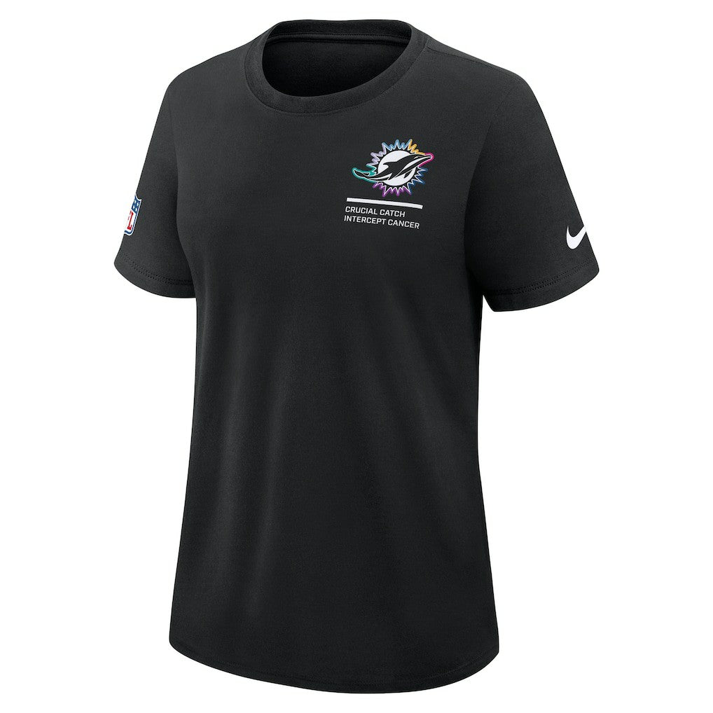 Women's 2025 NFL Crucial Catch Tri-Blend Dri-FIT T-Shirt - Miami Dolphins