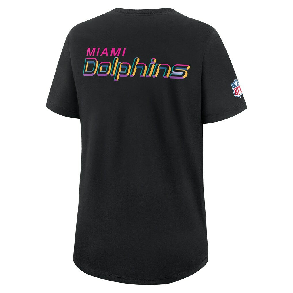 Women's 2025 NFL Crucial Catch Tri-Blend Dri-FIT T-Shirt - Miami Dolphins