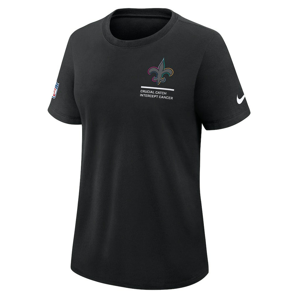 Women's 2025 NFL Crucial Catch Tri-Blend Dri-FIT T-Shirt - New Orleans Saints