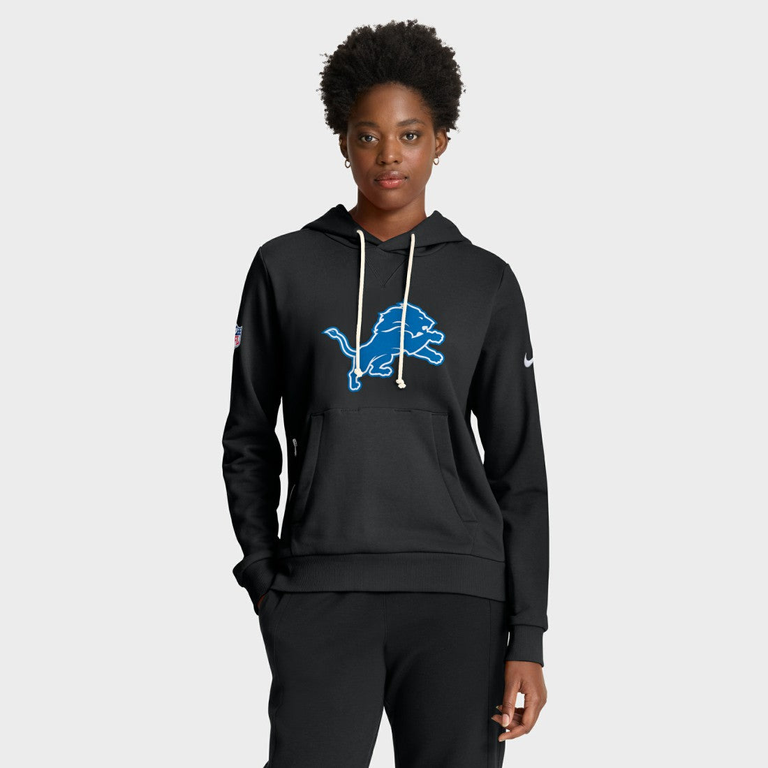 Women's Throwback Sideline Standard Issue Dri-FIT Hoodie - Detroit Lions