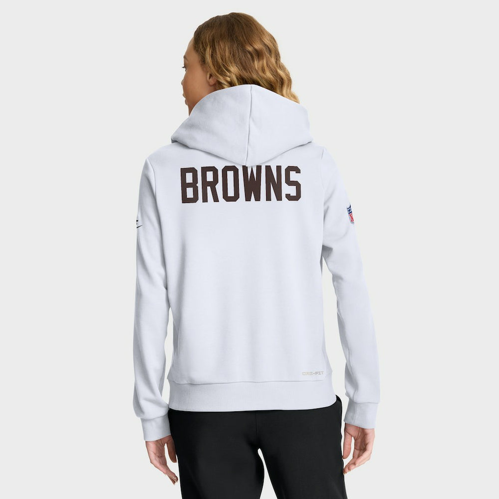 Women's Throwback Sideline Standard Issue Dri-FIT Hoodie - Cleveland Browns