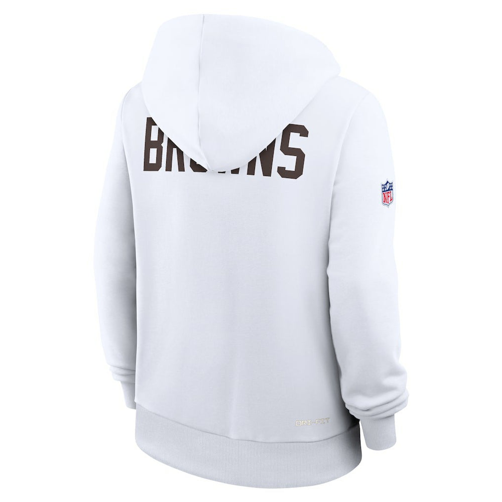 Women's Throwback Sideline Standard Issue Dri-FIT Hoodie - Cleveland Browns