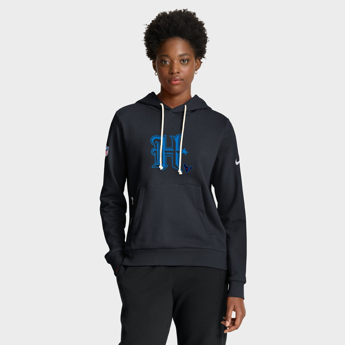 Women's Throwback Sideline Standard Issue Dri-FIT Hoodie - Houston Texans