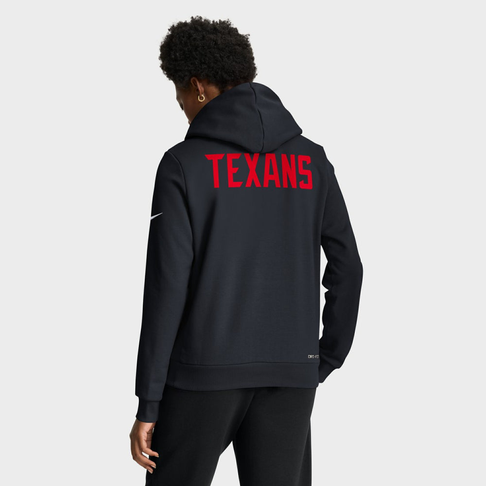 Women's Throwback Sideline Standard Issue Dri-FIT Hoodie - Houston Texans