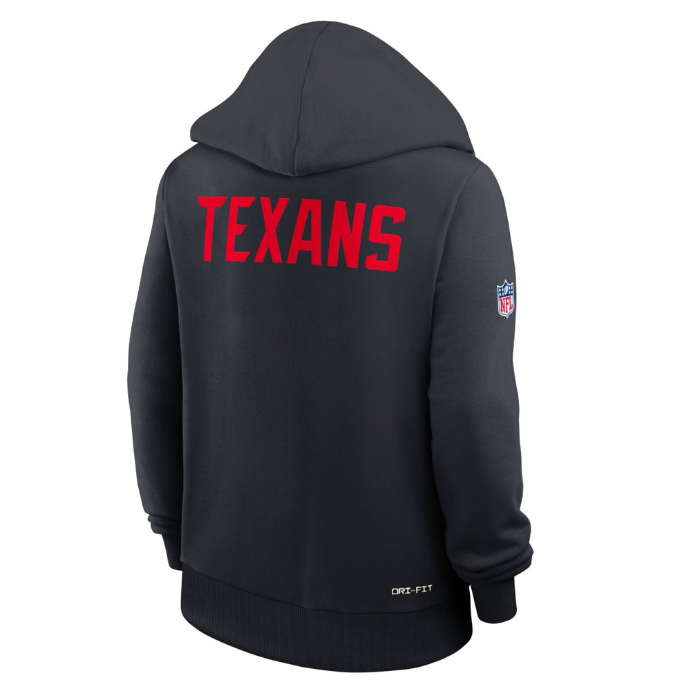 Women's Throwback Sideline Standard Issue Dri-FIT Hoodie - Houston Texans