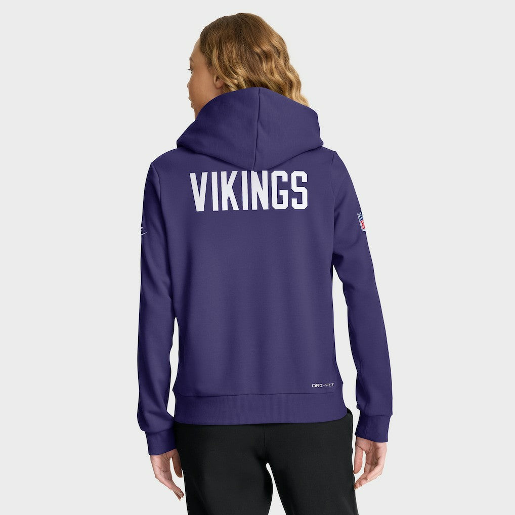 Women's Throwback Sideline Standard Issue Dri-FIT Hoodie - Minnesota Vikings