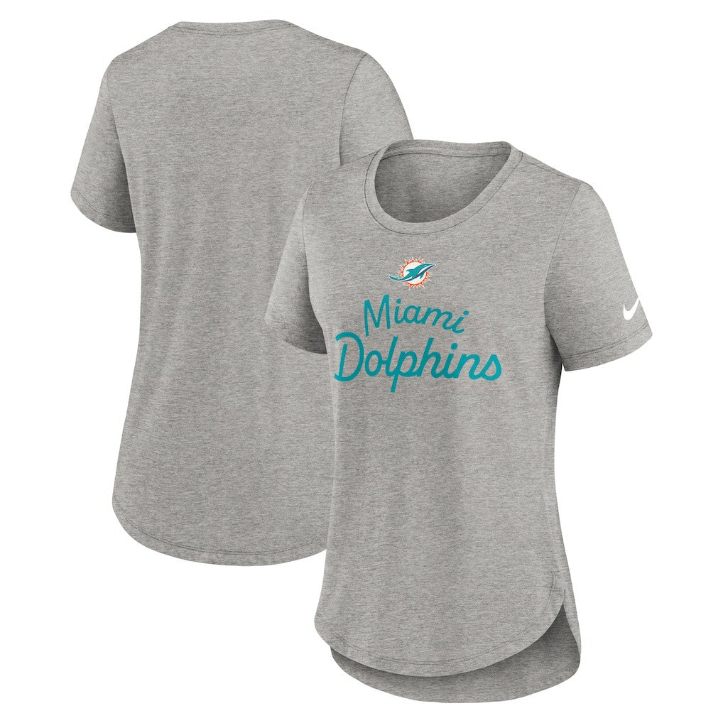 Women's Script Tri-Blend T-Shirt - Miami Dolphins