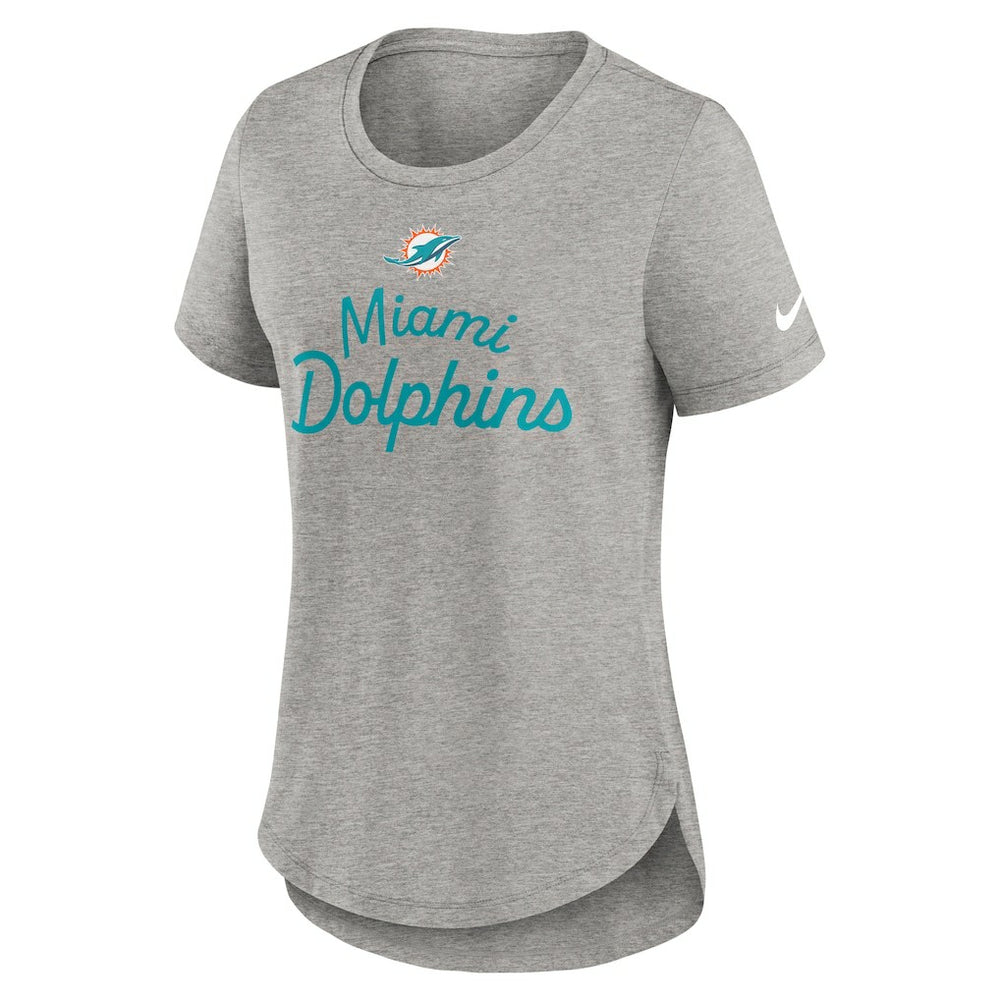 Women's Script Tri-Blend T-Shirt - Miami Dolphins