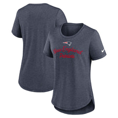 Women's Script Tri-Blend T-Shirt - New England Patriots