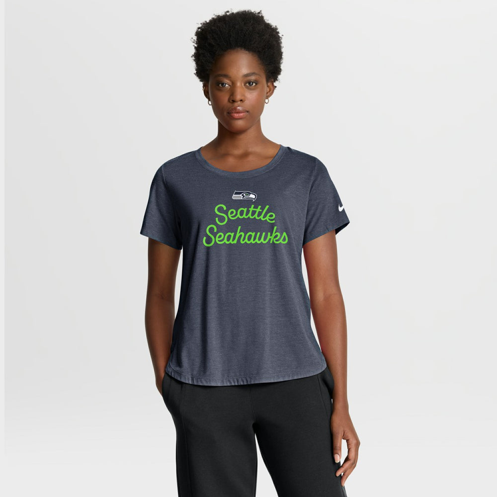 Women's Script Tri-Blend T-Shirt - Seattle Seahawks