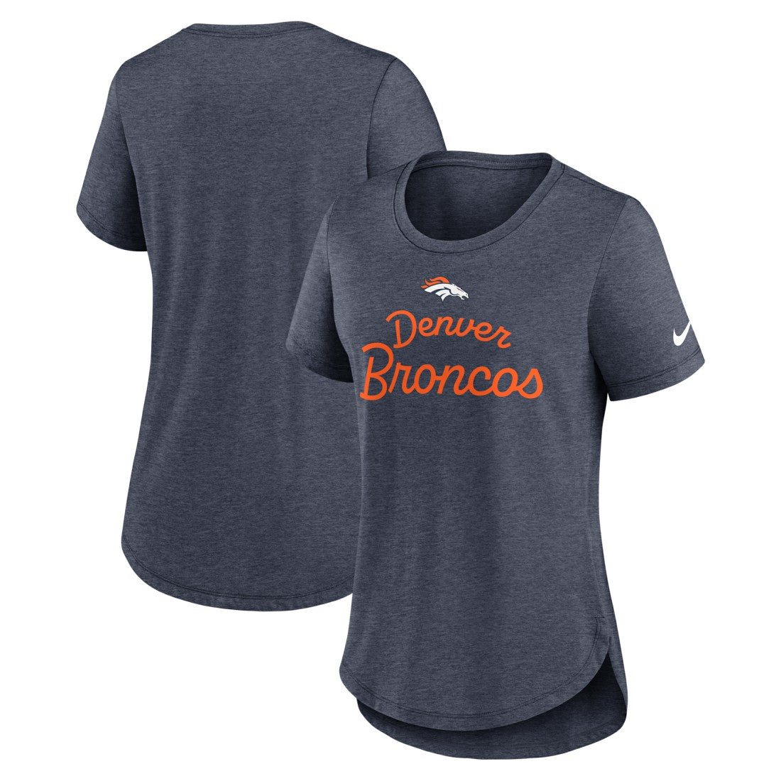 Women's Script Tri-Blend T-Shirt - Denver Broncos