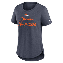 Women's Script Tri-Blend T-Shirt - Denver Broncos