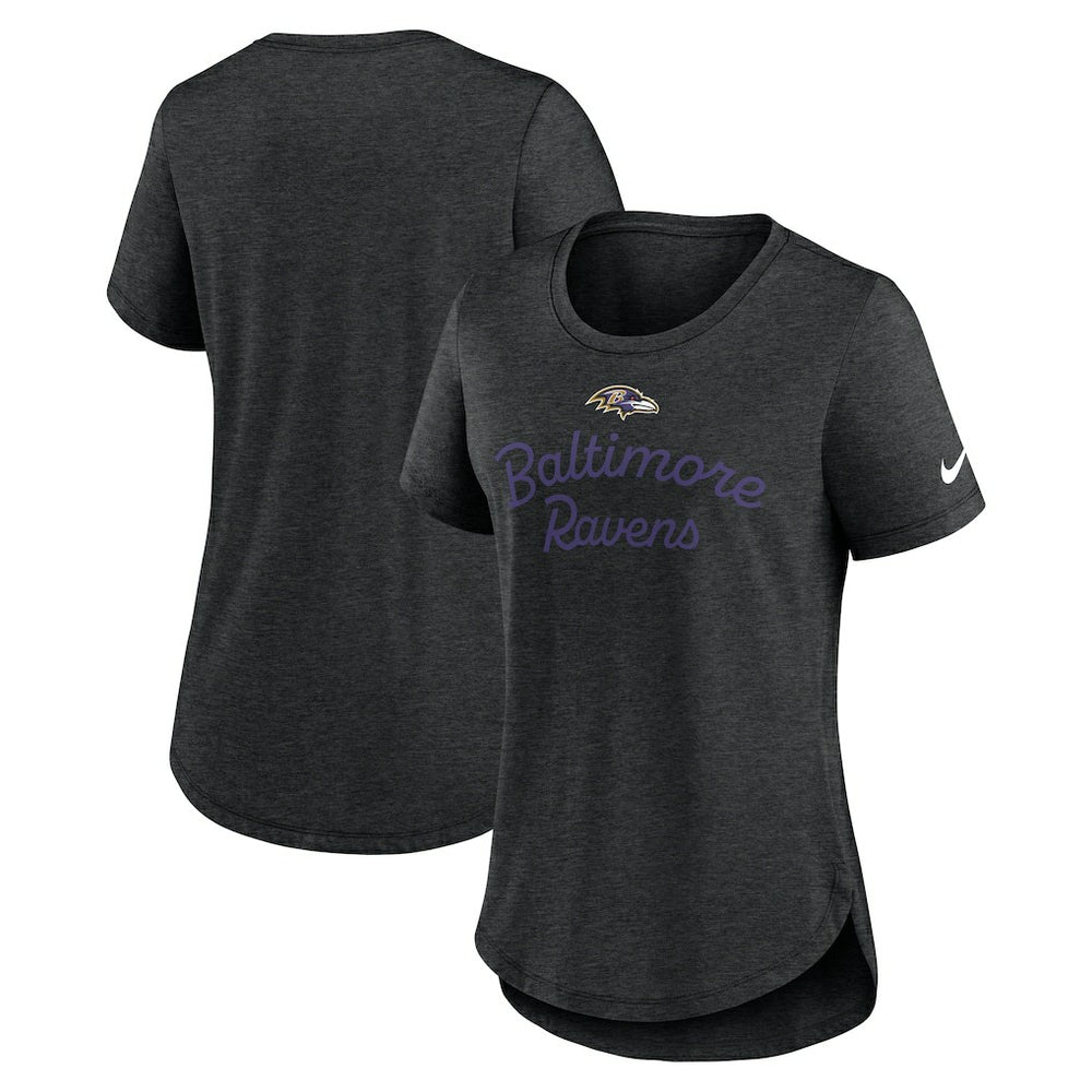 Women's Script Tri-Blend T-Shirt - Baltimore Ravens