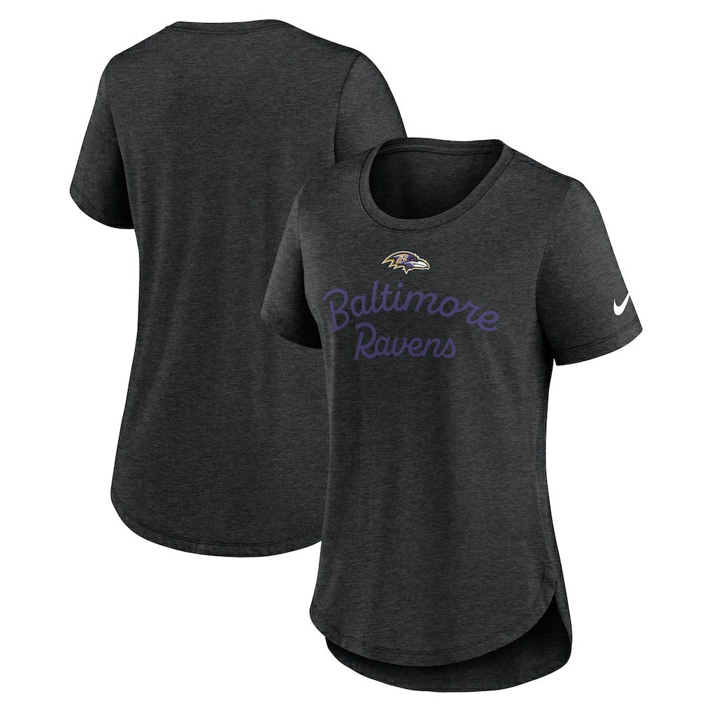 Women's Script Tri-Blend T-Shirt - Baltimore Ravens