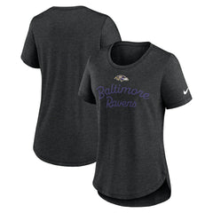 Women's Script Tri-Blend T-Shirt - Baltimore Ravens