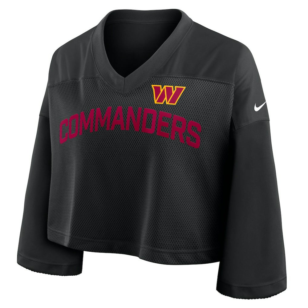 Women's Primetime Cropped Mesh Dri-FIT Fashion Jersey - Washington Commanders