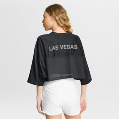Women's Primetime Cropped Mesh Dri-FIT Fashion Jersey - Las Vegas Raiders
