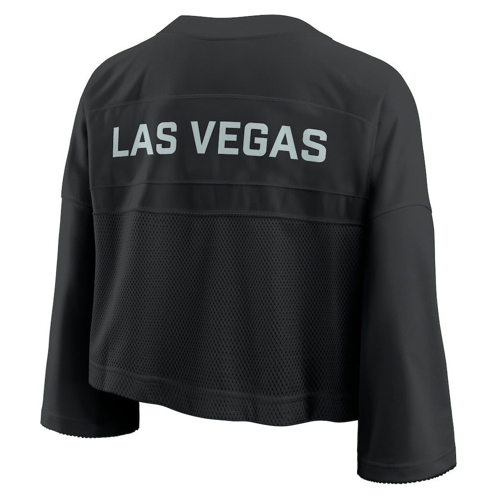 Women's Primetime Cropped Mesh Dri-FIT Fashion Jersey - Las Vegas Raiders