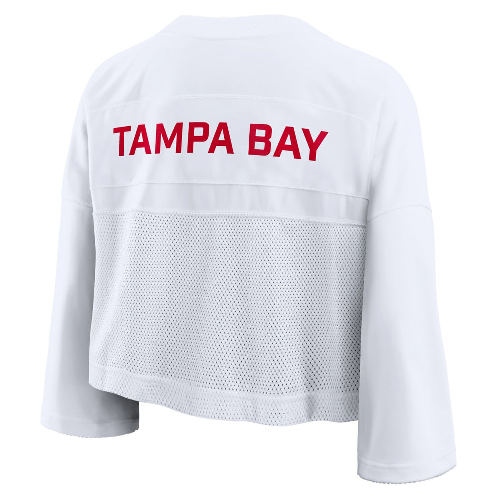 Women's Primetime Cropped Mesh Dri-FIT Fashion Jersey - Tampa Bay Buccaneers
