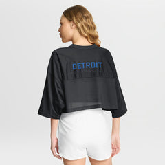 Women's Primetime Cropped Mesh Dri-FIT Fashion Jersey - Detroit Lions