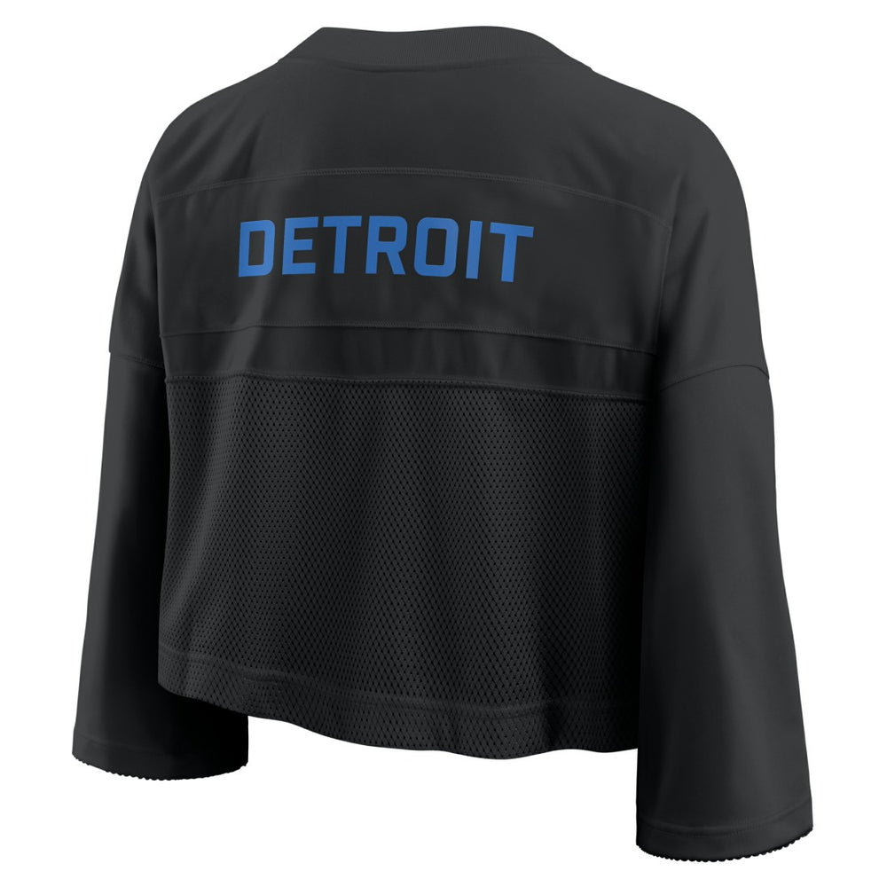 Women's Primetime Cropped Mesh Dri-FIT Fashion Jersey - Detroit Lions