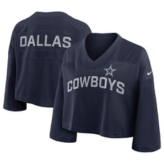 Women's Primetime Cropped Mesh Dri-FIT Fashion Jersey - Dallas Cowboys