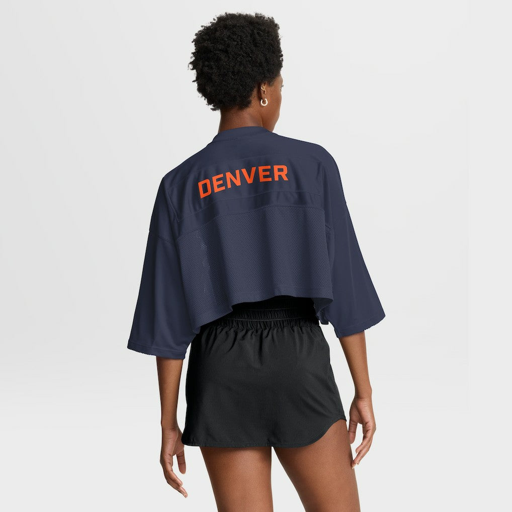 Women's Primetime Cropped Mesh Dri-FIT Fashion Jersey - Denver Broncos