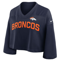 Women's Primetime Cropped Mesh Dri-FIT Fashion Jersey - Denver Broncos