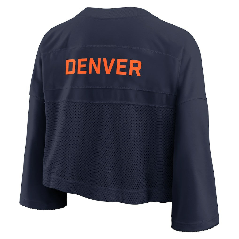 Women's Primetime Cropped Mesh Dri-FIT Fashion Jersey - Denver Broncos