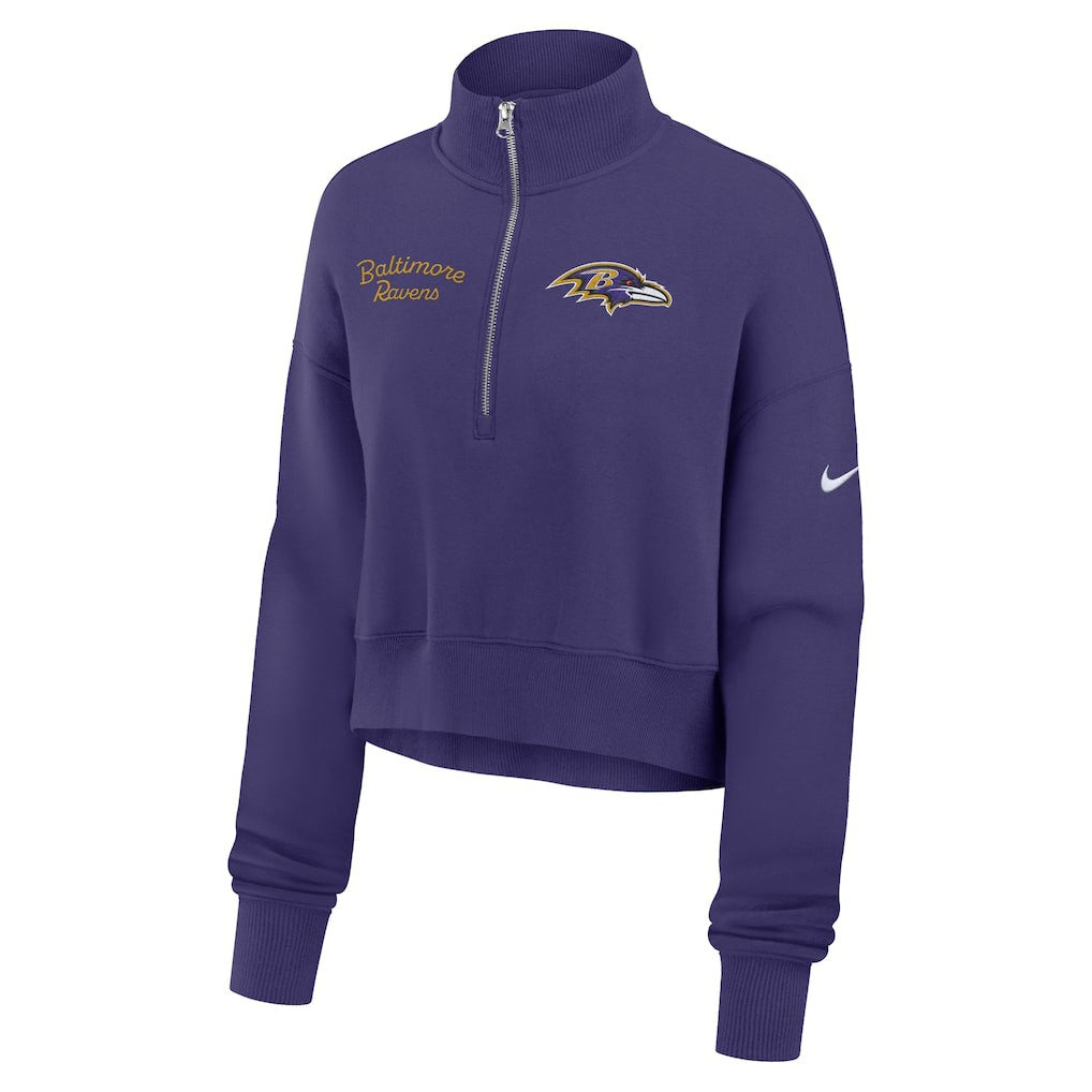 Women's Primetime Phoenix Half-Zip Sweatshirt - Baltimore Ravens