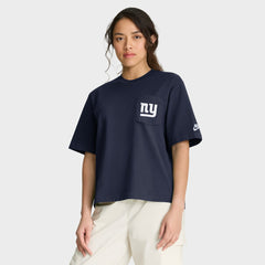Women's Rewind Pocket Boxy T-Shirt - New York Giants