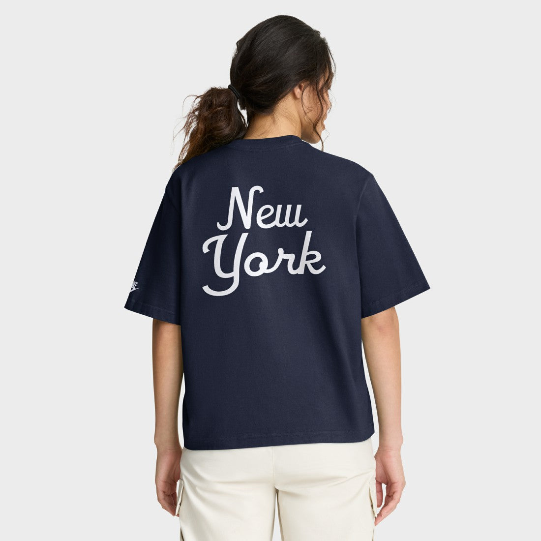 Women's Rewind Pocket Boxy T-Shirt - New York Giants