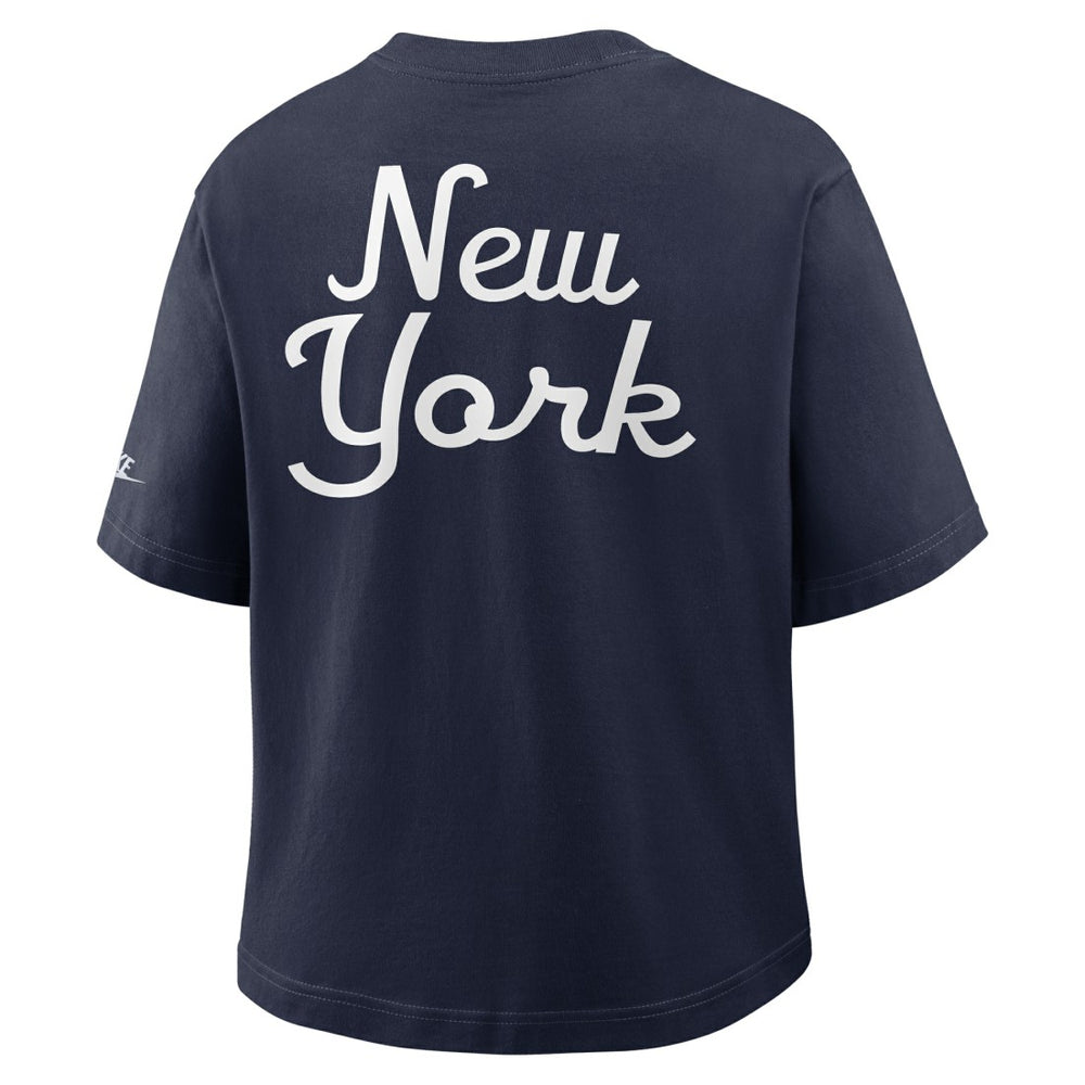 Women's Rewind Pocket Boxy T-Shirt - New York Giants