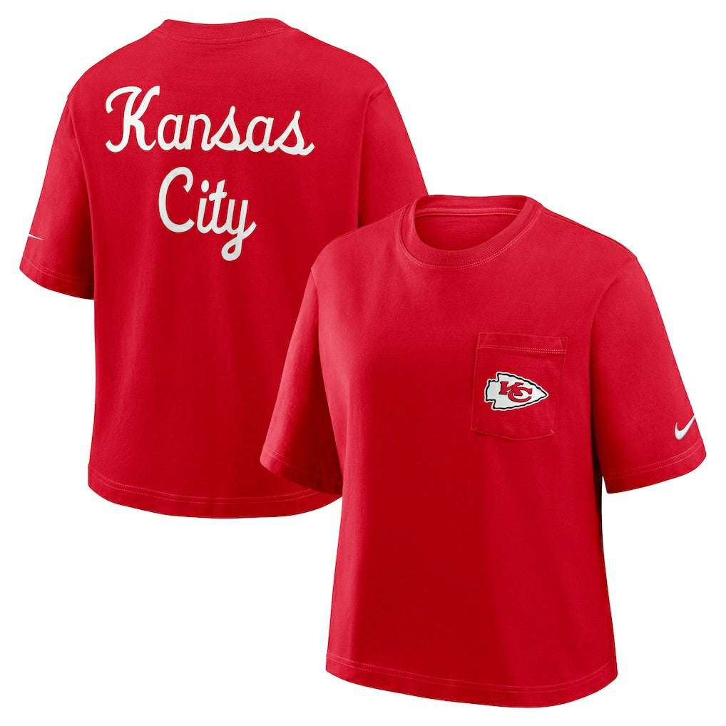 Women's Rewind Pocket Boxy T-Shirt - Kansas City Chiefs