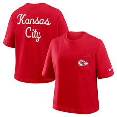 Women's Rewind Pocket Boxy T-Shirt - Kansas City Chiefs