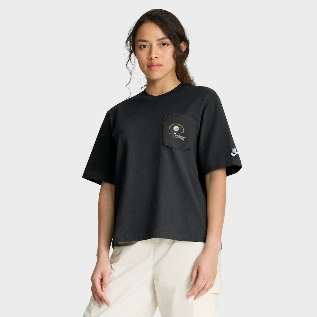 Women's Rewind Pocket Boxy T-Shirt - Pittsburgh Steelers