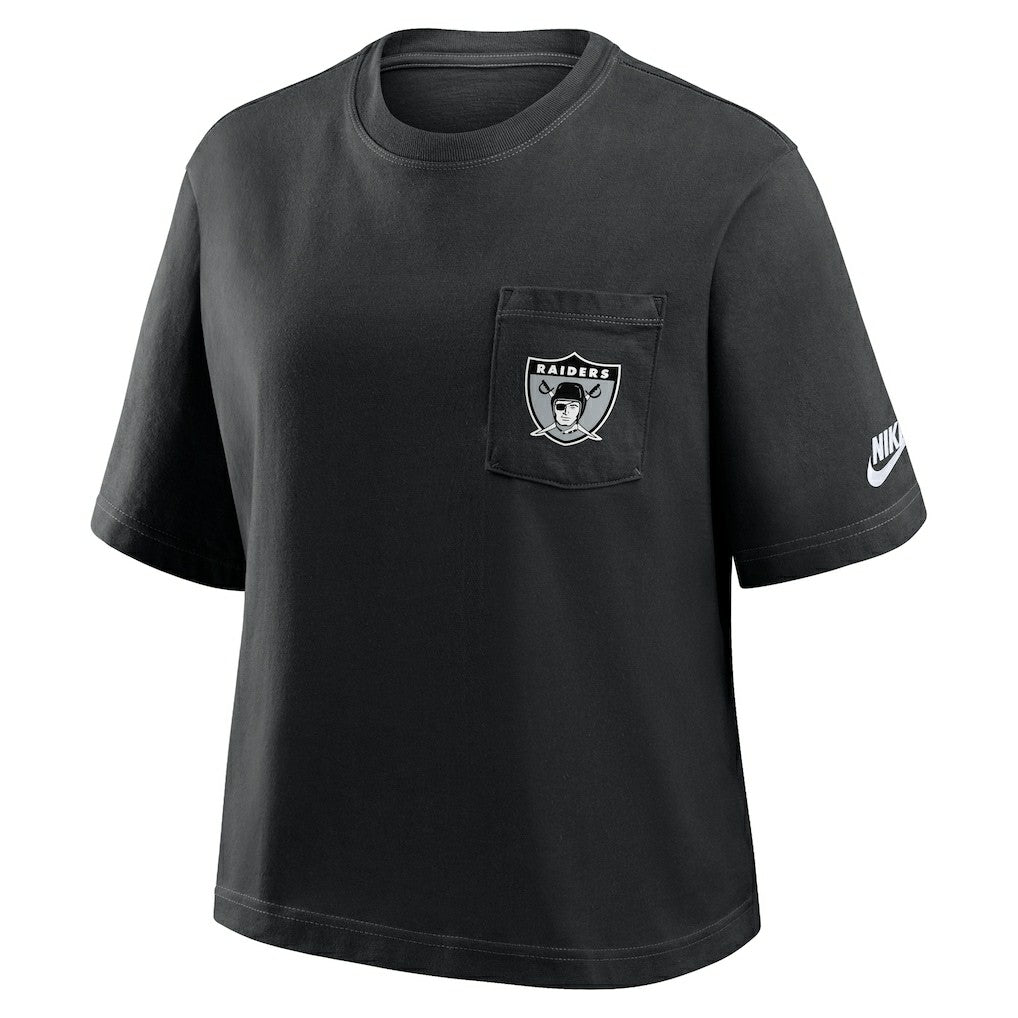 Women's Rewind Pocket Boxy T-Shirt - Las Vegas Raiders