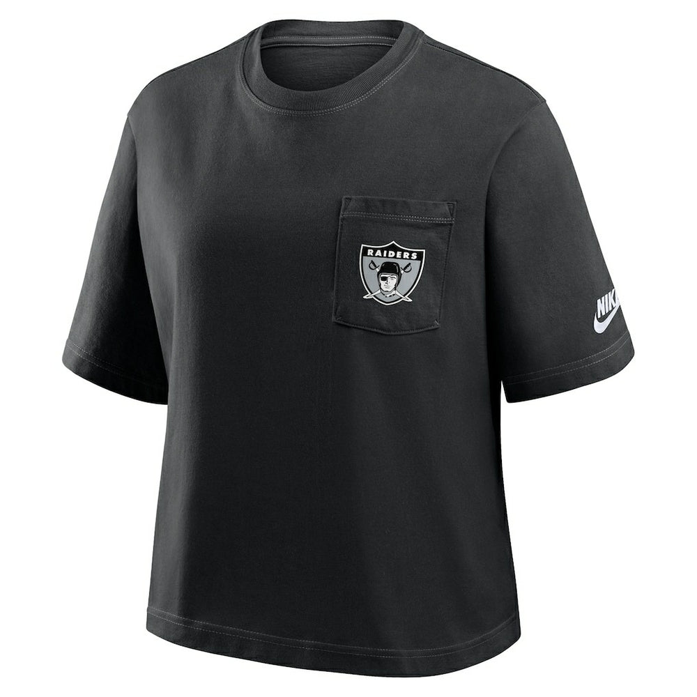 Women's Rewind Pocket Boxy T-Shirt - Las Vegas Raiders