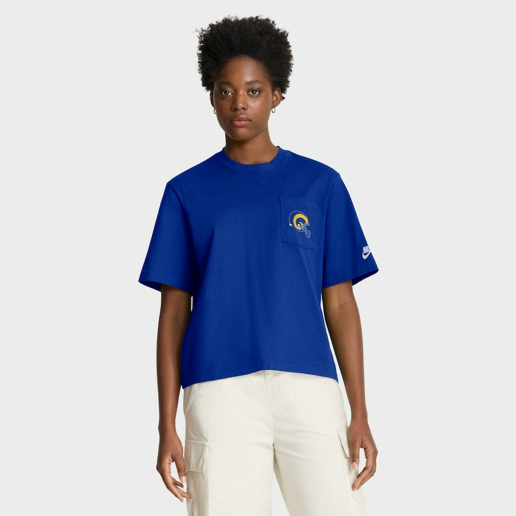 Women's Rewind Pocket Boxy T-Shirt - Los Angeles Rams