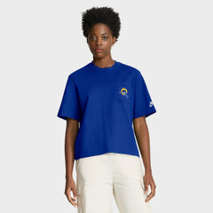 Women's Rewind Pocket Boxy T-Shirt - Los Angeles Rams