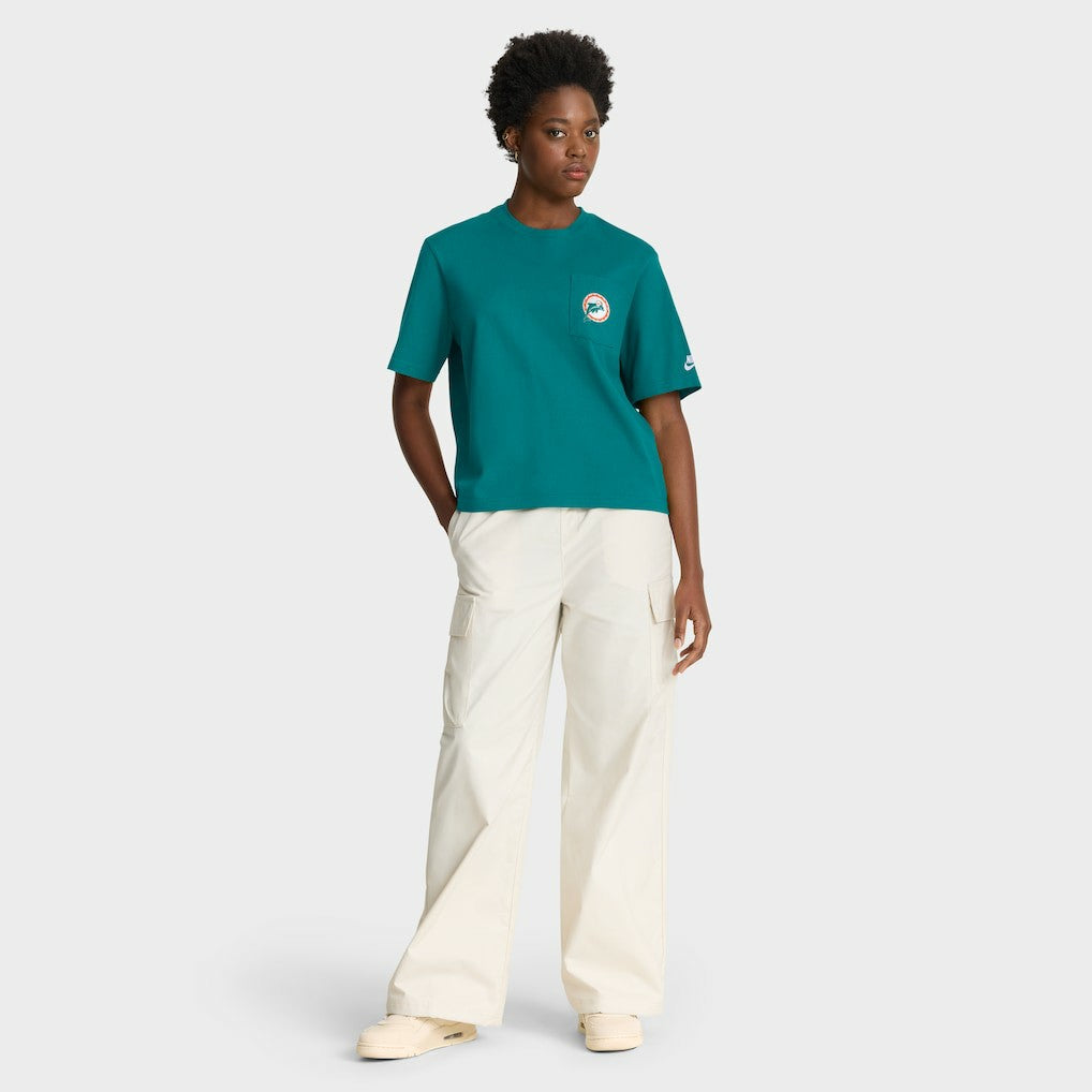 Women's Rewind Pocket Boxy T-Shirt - Miami Dolphins