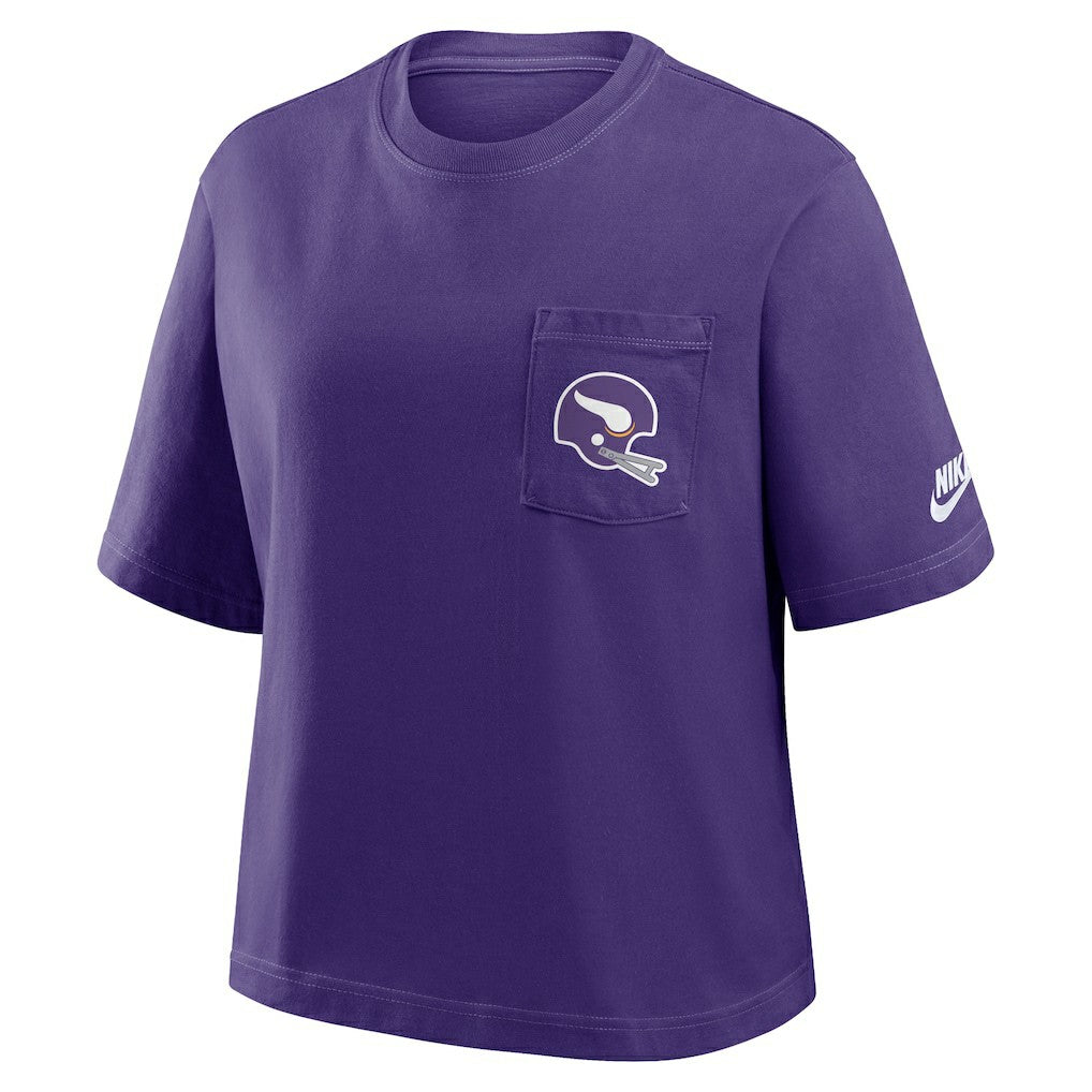 Women's Rewind Pocket Boxy T-Shirt - Minnesota Vikings