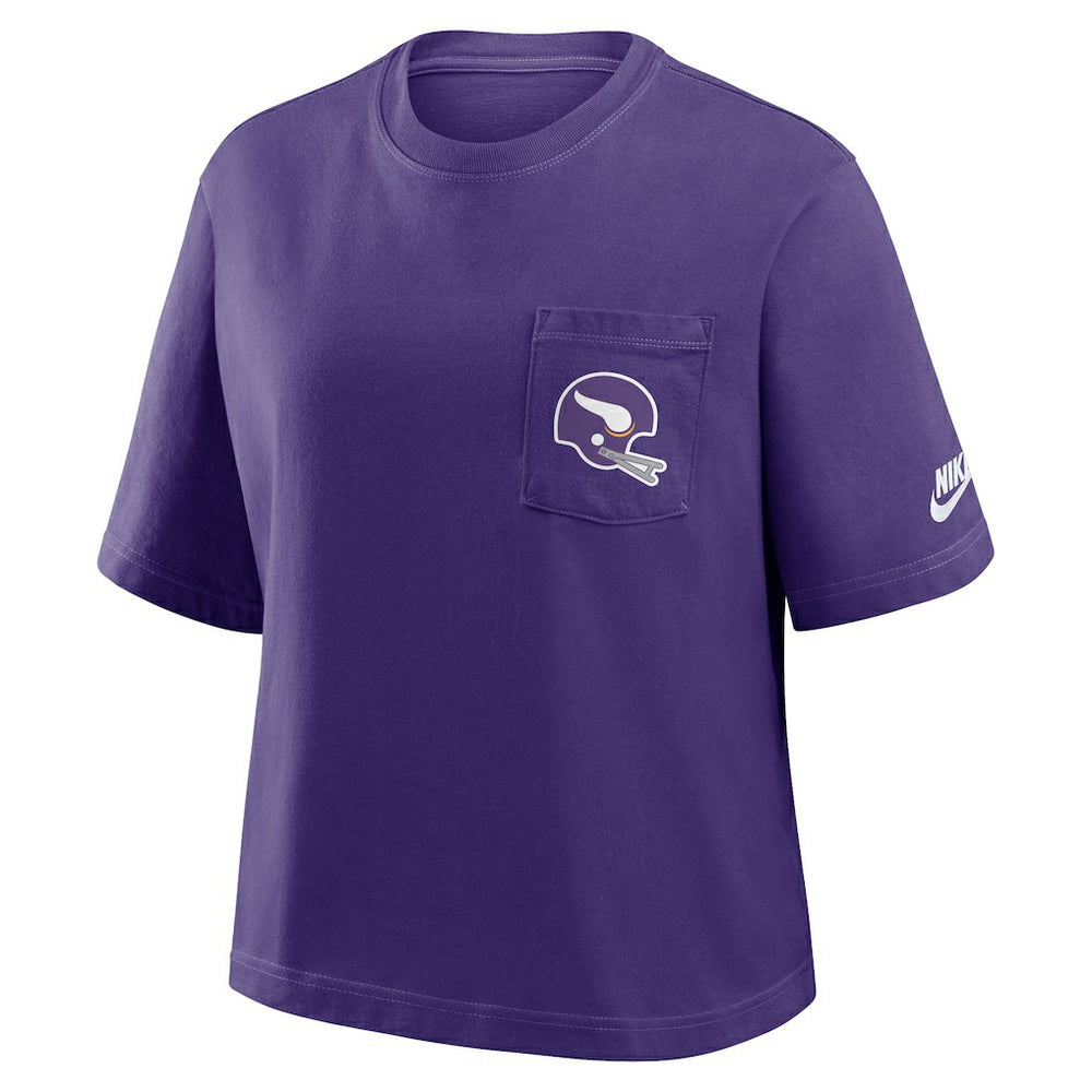 Women's Rewind Pocket Boxy T-Shirt - Minnesota Vikings