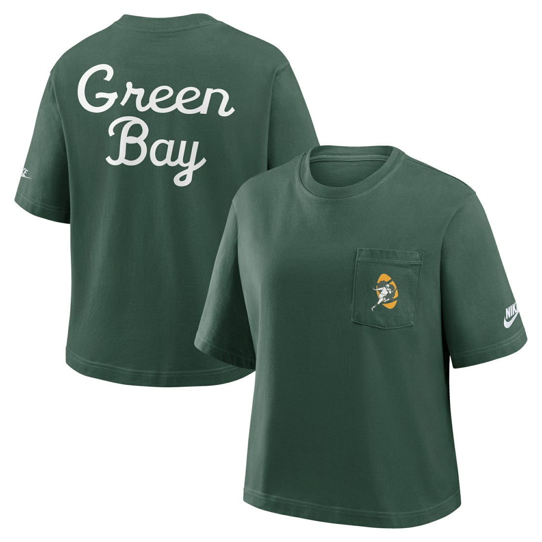 Women's Rewind Pocket Boxy T-Shirt - Green Bay Packers