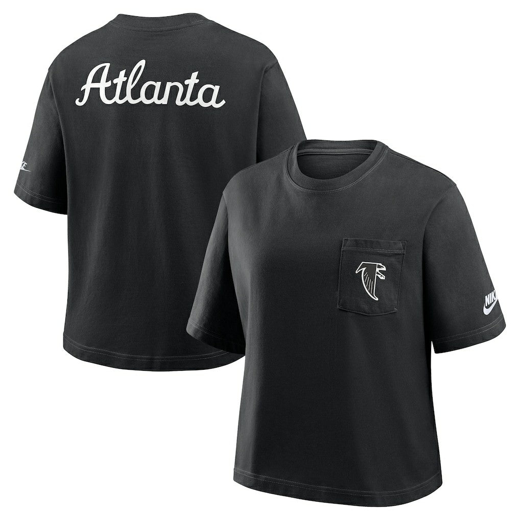 Women's Rewind Pocket Boxy T-Shirt - Atlanta Falcons