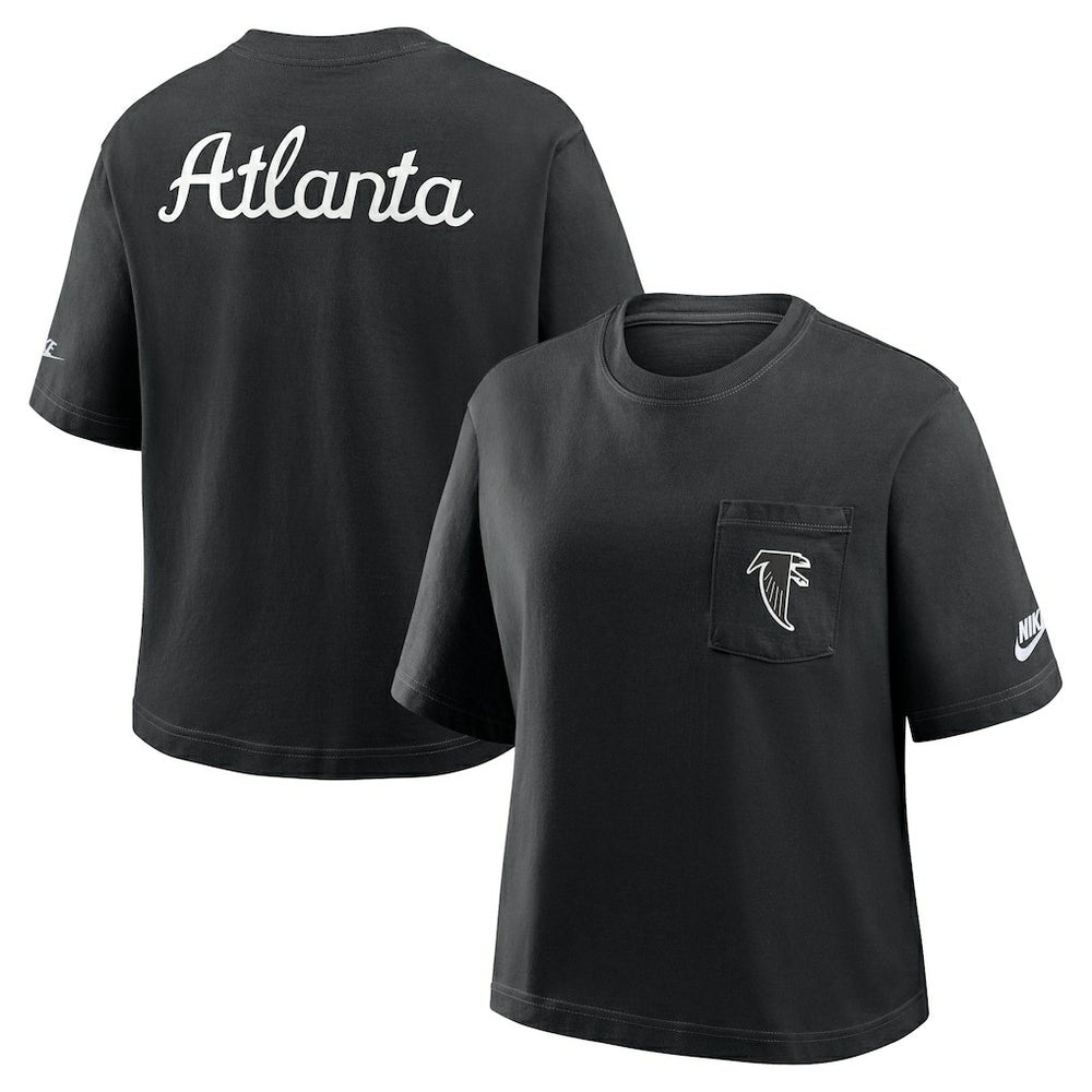Women's Rewind Pocket Boxy T-Shirt - Atlanta Falcons