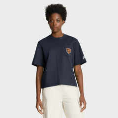 Women's Rewind Pocket Boxy T-Shirt - Chicago Bears