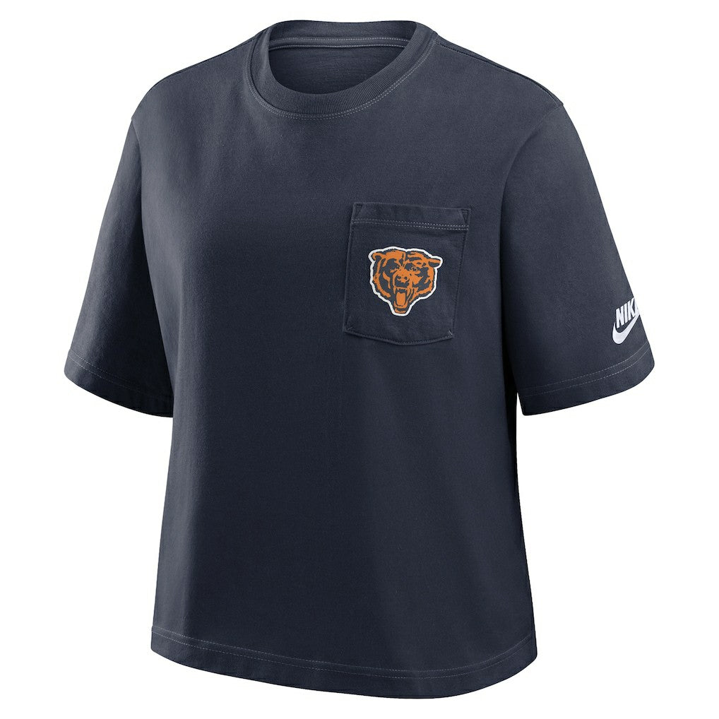 Women's Rewind Pocket Boxy T-Shirt - Chicago Bears